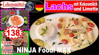 Rezept für NINJA FOODI MAX – Lachs mit Kokosmilch und Limette [upl. by Hopper305]