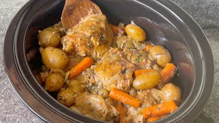 Never Any Leftovers Slow Cooker HONEY GARLIC CHICKEN and POTATOES [upl. by Inait]