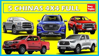 5 MEJORES Pick Ups CHINAS 4x4 RECREATIVAS más ATRACTIVAS ¿Con Cuál te Quedas  Vary Topics [upl. by Kola]