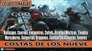 God of War  Midgard Costas de los Nueve Guía de Coleccionables 100 [upl. by Dnartreb59]