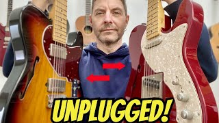 Suhr vs Maybach The Ultimate Thinline Showdown Telecasters UNPLUGGED [upl. by Ahsitnauq]