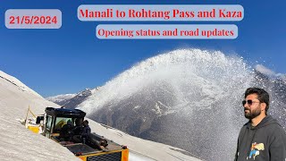 Manali to Rohtang Pass amp Kaza Current Road Conditions and Opening Status manali rohtang kaza [upl. by Alocin]