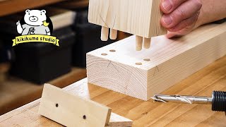 10 minutes Dowel Jig Dowel joints got easier and quicker even by beginners subtitle explanation [upl. by Aseena]