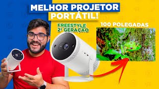 Melhor que Smart TV Samsung freestyle 2 com 100 polegadas e custo benefício Vale a pena [upl. by Seuqramed]