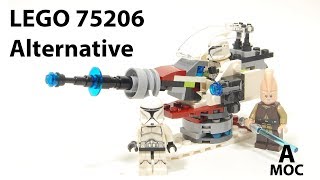 How to build a Star Wars gun from LEGO 75206  Alternative build Tutorial A MOC [upl. by Solnit]