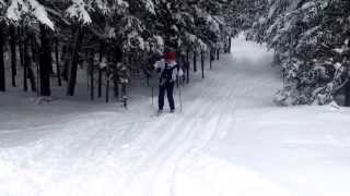 Initiation à la descente en ski de fond [upl. by Arria14]