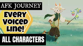 AFK Journey  Every Voice Line From EVERY Character [upl. by Chick573]