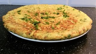 Omelette de Pommes de terre râpées خبزة بطاطا قطايف سريعة و خفيفة [upl. by Ytisahc]