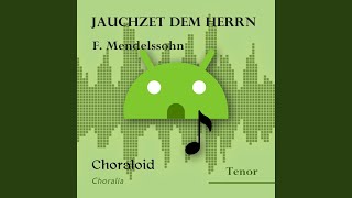 Jauchzet dem Herrn Tenor I Voice with metronome [upl. by Haimorej]