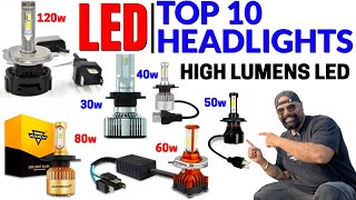 Top 10 LED Headlights for Bike Scooter amp Car  High Lumens LED Lights [upl. by Gesner]