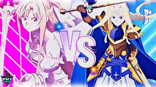 Sword Art Online Asuna vs Alice  Unknown T Tugman Vacation「RnB DRILL AMV」 [upl. by Velleman]