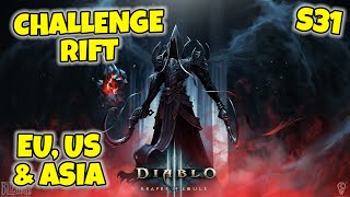 Season 31 Launch Challenge Rift 355  EU US and Asia Guide Diablo 3 [upl. by Ion881]