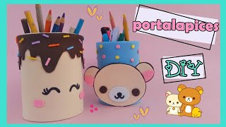 portalápices Kawaii  decora tus latas  regreso a clases 😍 [upl. by Armil390]