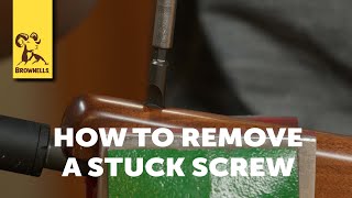 Quick Tip How To Remove a Stuck Gun Screw [upl. by Milissa403]