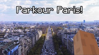 Parkour paris Be late for school minecraft paris meme parkour [upl. by Lazare855]