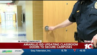 VIDEO ‘We have to keep our kids safe’ Amarillo ISD updating classroom doors to secure campuses [upl. by Aelak225]