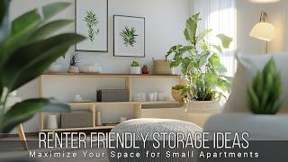 Maximize Your Space Renter Friendly Storage Ideas for Small Apartments [upl. by Duax]