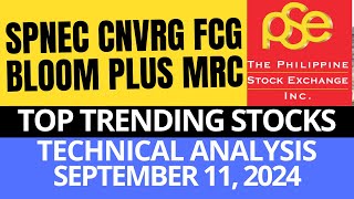 SPNEC  CNVRG  BLOOM  PLUS  FCG  MRC  PSE TECHNICAL ANALYSIS [upl. by Valma]