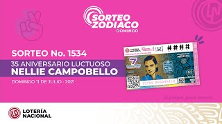 Sorteo Zodiaco número 1534 35º Aniversario Luctuoso de Nellie Campobello [upl. by Artekal]