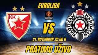 CZVEZDA  PARTIZAN  EVROLIGA 21 Novembar 2000 h PRATIMO UŽIVO  kkcrvenazvezda kkpartizan [upl. by Ennoid864]