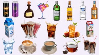 Types of Drinks  Drinks name  Drinks Vocabulary  List of Drinks in English [upl. by Seve450]