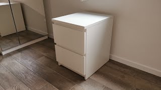 Assembling IKEA furniture  MALM  2drawer chest Chest of 2 drawers [upl. by Neeluqcaj848]