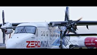 First Propeller Spin for ZeroAvias Dornier 228 19seat Testbed Aircraft [upl. by Ydoj]