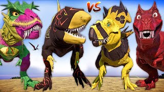 Atrocitus Carnotaurus vs Ultimasaurus amp Ceratosaurus TREX Dinosaurs Fight Jurassic World Evolution [upl. by Magnuson]