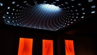 3D Effect New Technology on Stretch Ceiling with RGB LED light Installation in Chicago iPad Control [upl. by Eesak302]