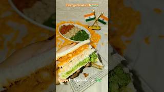 Tricolor Sandwich tricolorfood happyindependenceday tiranga trending foryou shorts explore [upl. by Florry215]