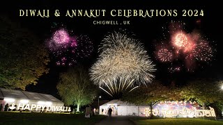 Chigwell UK – Diwali amp Annakut Celebrations 2024 [upl. by Airdnala43]