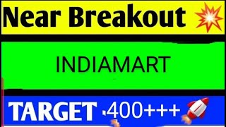 indiamart share latest news today indiamart share analysis indiamart share target [upl. by Atnuahsal79]