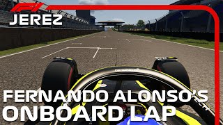 Circuito de Jerez  F1 2022 Concept Car  Fernando Alonso Onboard [upl. by Raymonds82]