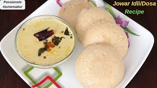 Jowar Dosa  Jowar Idli Recipe జొన్న ఇడ్లి  Healthy Breakfast Recipe  Jowar Recipes [upl. by Schmitt]