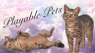 The Sims 4  Playable Pets MOD  Tutorial\Overview [upl. by Anas]