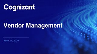 Vendor Management  Webinar [upl. by Naujek24]