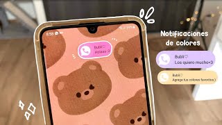 🧸Personaliza tus notificaciones en ANDROID ✨ FACIL Y RAPIDO ✅ [upl. by Erlond]