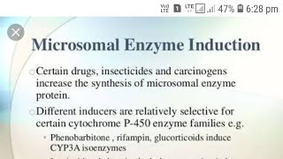 Microsomal Enzyme Indunction Rifampicin Isoniazid Phenytoin [upl. by Swaine]