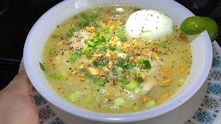 How to make lugaw with Egg  Lugaw Recipe  HOW TO COOK CHICKEN PORRIDGE WITH EGG [upl. by Owades]