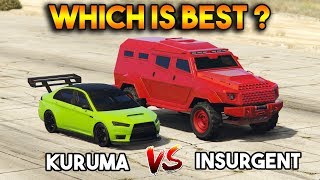 GTA 5 ONLINE  KURUMA VS INSURGENT WHICH IS BEST ARMORED VEHICLE [upl. by Silera993]