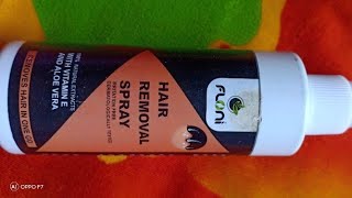 Floni Hair Removal Spray Removes Hair In One Go With Vitamin E amp Aloe Vera InformationampReview Hindi [upl. by Nnahaid]