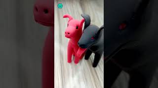 Make Toy Dog With Clay [upl. by Nimajnab758]