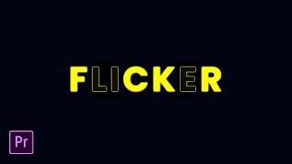 Text FLICKER effect in Premiere Pro [upl. by Goda321]