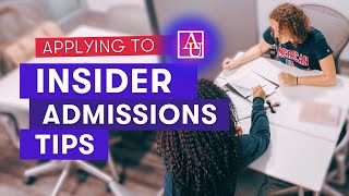 Insider College Application Advice from American University [upl. by Aicnetroh]