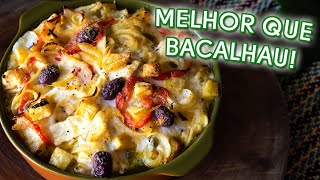 A MELHOR BACALHOADA VEGANA Desfiada Gratinada Sabor de Mar [upl. by Ennadroj784]