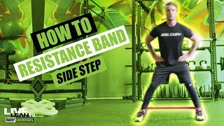 How To Resistance Band Side Step [upl. by Ahlgren]