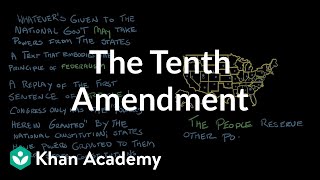 The Tenth Amendment  The National Constitution Center  US government and civics  Khan Academy [upl. by Dnomhcir772]