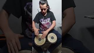 🥁 𝐒𝐨𝐥𝐨 𝐁𝐨𝐧𝐠𝐨𝐬 🥁🤟 arionredclock metalmusic drums bongos solobongos [upl. by Denis]