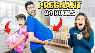 Dad amp Son Become PREGNANT for 24 Hours Hilarious [upl. by Suoivart59]