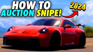 How to Snipe Cars in Forza Horizon 5 SUCCESSFULLY  Complete Auction House Guide 2024 UPDATED [upl. by Issim]